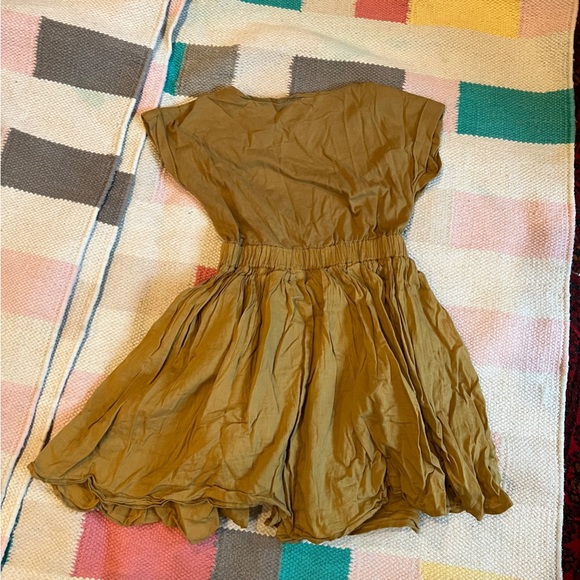 Urban Research Doors ochre layered dress size 105cm - Picture 2 of 10